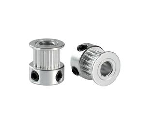 Pièces d'imprimante 3D, poulie de synchronisation 2GT, 16 dents, 20 dents, alésage 5/8mm de largeur 6mm, roue synchrone GT2, courroie de distribution, engrenage en aluminium(20 Tooth Broe 8mm,10pcs)