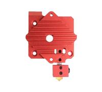 Pièces d'imprimante 3D Titan Aero, bloc de refroidissement, dissipateur de chaleur, extrudeuse V6, radiateur Hotend 1.75mm à courte portée, 1 pièce(Red)