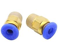 pièces d'imprimante 5/10pcs Télécommande Compatible avec Bowden Tube Push fit Connecteur Joint Tuyau D'alimentation ID2 OD4 Bowden Tube Compatible avec J-Head Hotend extrudeuse Imprimante (Color : 10p