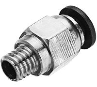 pièces d'imprimante Accessoires d'imprimante 3D, connecteurs pneumatiques d'alésage de 4,3 mm 10 pièces PC4-M6 pour connecteur de tube en PTFE de 4 mm entrée d'alimentation pour imprimante 3D TEVO Acc
