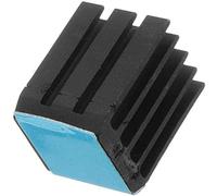 pièces d'imprimante Accessoires d'imprimante 3D, radiateur de Refroidissement de Pilote de Moteur Pas à Pas TMC2100 Noir 12 pièces avec Colle arrière pour Accessoires d'imprimante 3D
