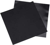 pièces d'imprimante Bande de Surface de Construction d'impression 3D, Autocollant magnétique de lit Chauffant d'imprimante 3D, 300x300mm 11.8x11.8 Pouces, Accessoires d'imprimante Noirs
