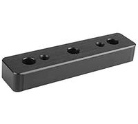 pièces d'imprimante Bloc de Fixation de Gorge d'extrudeuse à Trois Buses en Aluminium Durable Noir Compatible avec l'imprimante de pièces de Rechange d'imprimante 3D