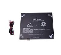 pièces d'imprimante Lit Chauffant en Aluminium 24V 300 300 3mm Plate-Forme de lit Chauffant avec câble métallique Compatible avec l'imprimante 3D Anet E16/A8 Plus