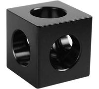 pièces d'imprimante Pièces de Rechange pour Imprimante 20 20 20Mm Aluminium Cube 3-Way Té Cadre Support Connecteur Régulateur de Roue Compatible avec V-Slot/C-Beam Guides Linéaires Compatible avec Imp