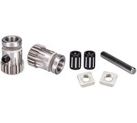pièces d'imprimante Pièces de rechange pour imprimante 3D MK2/MK3 Kit de poulies en acier inoxydable à double engrenage cloné Pièces de rechange pour imprimante 3D Engrenages compatibles avec l'extrus