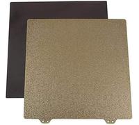 pièces d'imprimante Pièces d'imprimante 3D 220x220mm imprimante 3D Autocollant magnétique B Surface avec Double Texture dorée PEI Poudre Steelte Accessoires