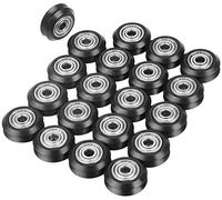 pièces d'imprimante Poulie à rainure en V, résistance à l'usure 20pcs Bonnes propriétés physiques Roue à rainure en forme de V alésage 5mm 625 Accessoires de poulie pour imprimantes 3D Machines CNC Ro