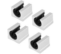pièces d'imprimante Roulement à mouvement linéaire, 4 pièces 20 39 11 mm SBR20UU Bloc coulissant de haute précision pour imprimante 3D Pièces CNC Roulement à mouvement linéaire ouvert pour projets d'a