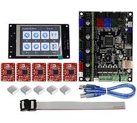 pièces d'imprimante Surveillance de la Puissance du kit de Carte de contrôleur d'imprimante 3D TFT32 écran Tactile LCD Couleur + Carte mère L avec Carte de Pilote de Pilote A4988 Rouge 5 pièces