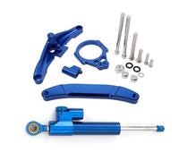 Pièces direction Compatible Avec Yamaha Pour Fz1 Pour Fz1N 2006 2007 2008 2009-2015 Support Fixation Pour Amortisseur De Direction Et Stabilisateur De Moto Accessoires Universels(Blue)
