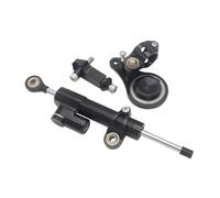 Pièces direction Compatible Avec ZX6R 2005 2006 Kit De Support De Fixation Pour Amortisseur De Direction De Moto Accessoires Universels Réglables(Black)