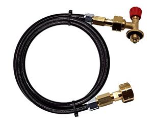 Pièces DN Autogas Campingaz 901,904,907 - Adaptateur pour bouteille de gaz butane/remplissage, ensemble de connecteurs avec tuyau de 8 mm (2 mètres)