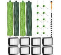 Pièces d'rechange pour iRobot Roomba i7 i7+ j7 j7+i3 i3+ i4 i4+E5 E6 Aspirateur, Accessoires de Remplacement pour Roomba i/e/j Série, 2 Sätze Brosses en Caoutchouc, 8 Filtre, 10 Brosses Latérale