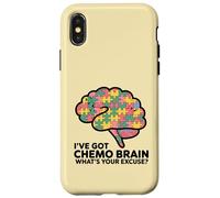 Pièces du Puzzle I've Got Chemo Brain : Quelle est Votre Excuse pour Le Cancer Coque pour iPhone X/XS
