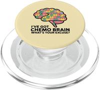 Pièces du Puzzle I've Got Chemo Brain : Quelle est Votre Excuse pour Le Cancer PopSockets PopGrip pour MagSafe