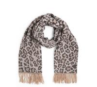 Pieces Femme Pcjira Wool Scarf Noos charpe, Naturel/AOP:LEO, Taille unique EU