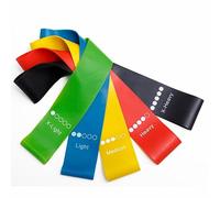 pièces/ensemble bandes de caoutchouc de résistance au yoga bandes élastiques de musculation bandes d'entraînement d'exercice ceinture d'extension équipement de Fitness-5 couleurs