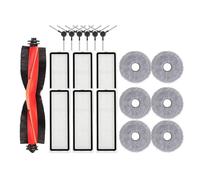 Pièces Et Accessoires Compatibles Avec L'aspirateur Robot Xiaomi S20+ / B108GL / B108CN / B113CN : Brosse Latérale Principale, Filtre HEPA Et Lingette De Rechange.(1)