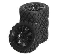 Pièces et Accessoires for Mise à Niveau de Voiture RC, 4 pièces 68 x 28 mm, Roues en Caoutchouc for Voiture de Rallye RC 1/10, Ensemble de pneus for Tam-iya TT-01 TT-02 TT01E XV01 XV02(Zwart)