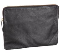 PIECES FABIOLA LEATHER 17036108, Pochette femme - Noir black, 30x20x5 cm (B x H x T)