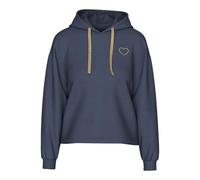 Pieces Femme Hoodie Pcchilli Ls Heart Sweat À Capuche Noos BC, Bleu Gris, S EU