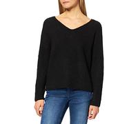 Pieces Femme Pcellen V-neck Knit Noos Bc Pull over, Noir, L EU