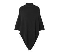 Pieces Femme Pcfortuna Noos BC À Col Haut Poncho, Noir, Taille Unique EU