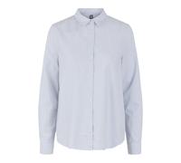 PIECES Femme Pcirena Oxford Shirt Noos Blouse, Multicolore (Bright White Stripes: Kentucky Blue), M EU