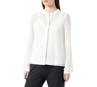Pieces Femme Pcjia Ls Lace Shirt Blouse , Cloud Dancer,L