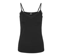 Débardeur spaghetti col en v noir Xia Noir S