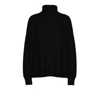 PIECES Femme Pcmalou Rollneck Knit Noos BC Pull en Tricot, Noir, M EU