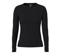 Pieces Femme Pcruka Top Noos BC T-Shirt À Manches Longues, Noir, M EU