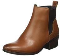 Pieces Femme Psbecca Leather New Boot Bottes Chelsea, Marron (Cognac), 38 EU