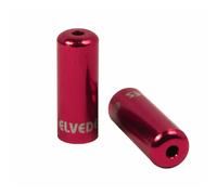 Pièces ferrules etanches aluminium Elvedes (x50) Rouge