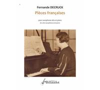 Decruck Fernande - Pieces Francaises - Saxophone Mi B