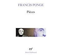 Pièces - - Francis Ponge - Gallimard - Livre