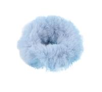 Pieces Fuzzy Scrunchies Chouchous en peluche for femmes, chouchous d'hiver fourrure de lapin bleu rose, cravate for cheveux, queue cheval douce, corde, bandes élastiques caoutchouc(Blue)