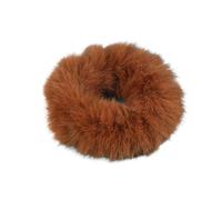 Pieces Fuzzy Scrunchies Chouchous en peluche for femmes, chouchous d'hiver fourrure de lapin bleu rose, cravate for cheveux, queue cheval douce, corde, bandes élastiques caoutchouc(Brown)