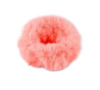Pieces Fuzzy Scrunchies Chouchous en peluche for femmes, chouchous d'hiver fourrure de lapin bleu rose, cravate for cheveux, queue cheval douce, corde, bandes élastiques caoutchouc(Orange)