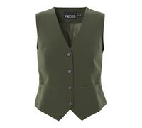 PIECES Gilet de costume 'PCBOZZY' olive, Taille 40