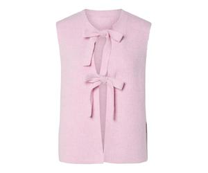 PIECES Gilet en Tricot PCSILLY pour Femme, Roseate Spoonbill, L