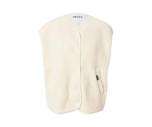 PIECES Gilet 'PCKATTY' crème, Taille S