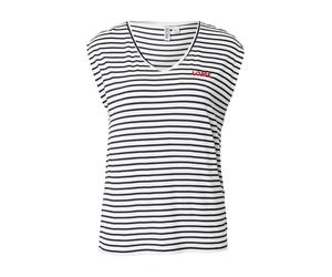 PIECES Haut 'PCBILLO' bleu foncé / rouge / blanc, Taille XS