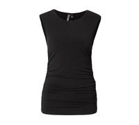 PIECES Pcmadison SL Ruching Top Noos BC, Noir, XS