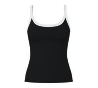 PIECES Haut 'PCMAY' noir / blanc, Taille XXL