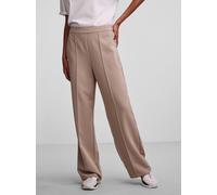 Pieces High Waisted Wide Trousers Vison argenté 8 (XS) Female