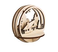 Pièces Insér.Bois Cabane,Fsc Mixcred,Ø7,5cm, Nature, 5pcees, 1kit