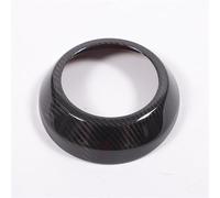 Pièces Intérieur de Voiture Cadre Extérieur Volant Voiture En Fibre Carbone Véritable Couvercle Décoratif Bouton Klaxon Pour Lotus Pour EMIRA 2021-2023(Real Carbon Fiber)