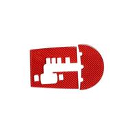 Pièces Intérieur de Voiture Pour Mitsubishi pour éclipse 2006-2011 | Autocollant Garniture Cadre Panneau Commutateur Démarrage Clé Tableau Bord Voiture(Red)